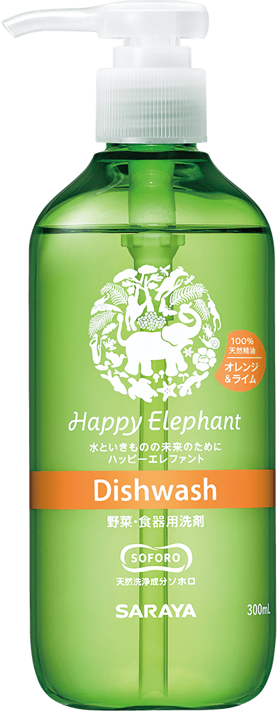Happy Elephant 100% Natural Origin Dishwash Orange and Lime thumbnail